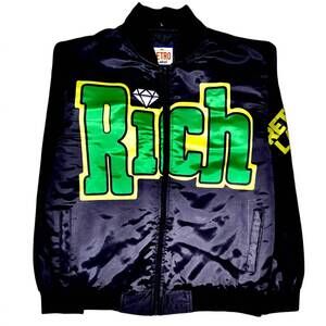 NEW RETRO LABEL men's rich and retro jacket in black
